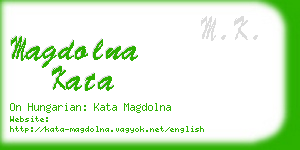 magdolna kata business card